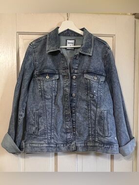 Sonoma Faded Blue Acid Wash Denim Jacket
